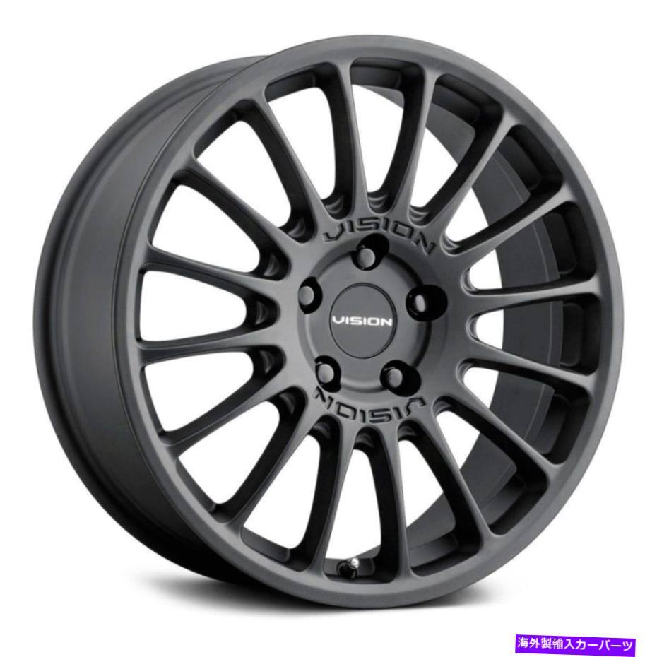 ホイール 4本セット ビジョン477モナコホイール17x8(38、5x112、73.1)4のブラックリムセット Vision 477 MONACO Wheels 17x8 (38, 5x112, 73.1) Black Rims Set of 4【並行輸入品】|Us Custom Parts Shop USDM
