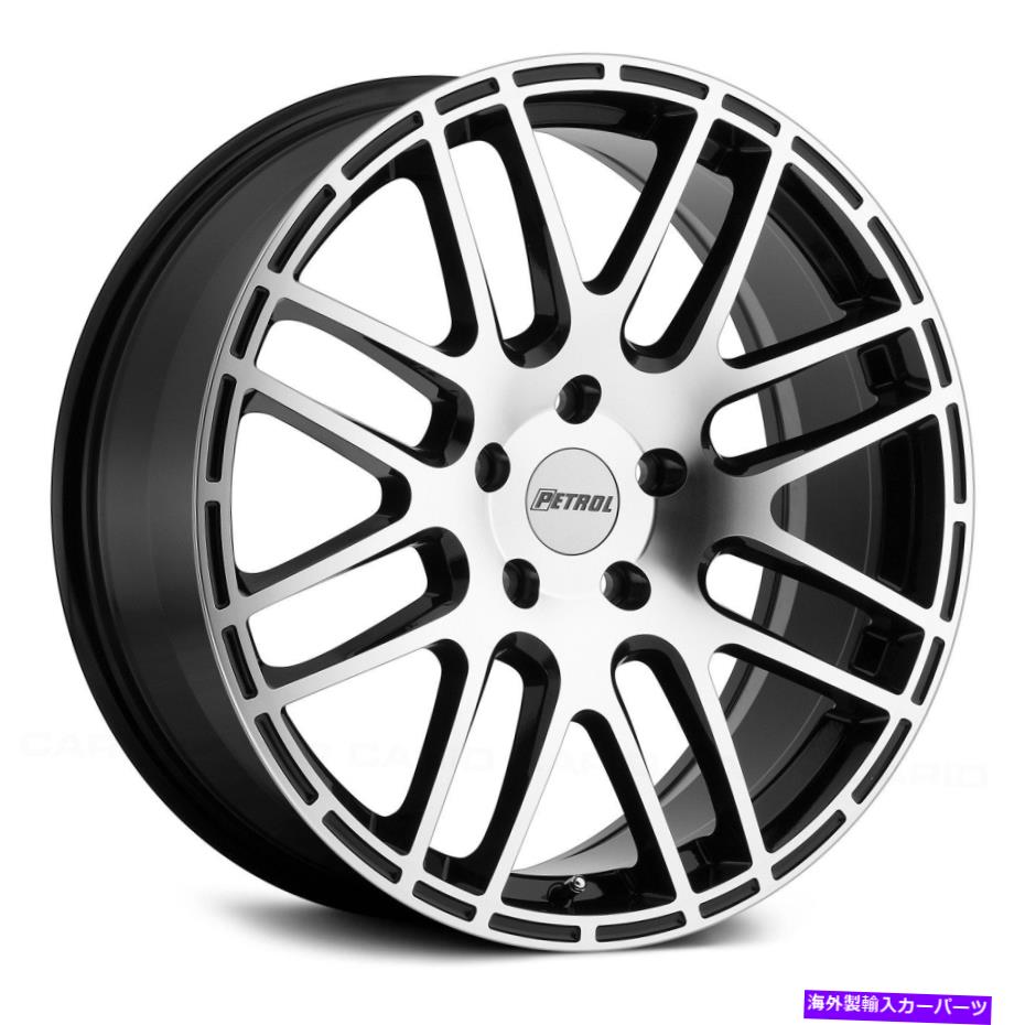 ホイール　４本セット ガソリンP6Aホイール19x8（35、5x100、72.1）4のブラックリムセット Petrol P6A Wheels 19x8 (35, 5x100, 72.1) Black Rims Set of 4【並行輸入品】｜Us Custom Parts Shop USDM
