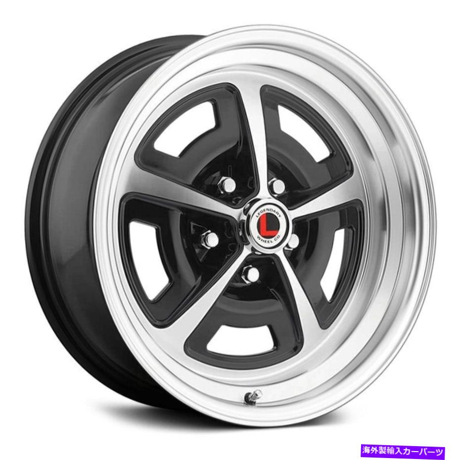 ホイール　４本セット 伝説のマグナム500ホイール17x8（7、5x114.3、72.3）4のブラックリムセット Legendary Magnum 500 Wheels 17x8 (7, 5x114.3, 72.3) Black Rims Set of 4【並行輸入品】｜Us Custom Parts Shop USDM