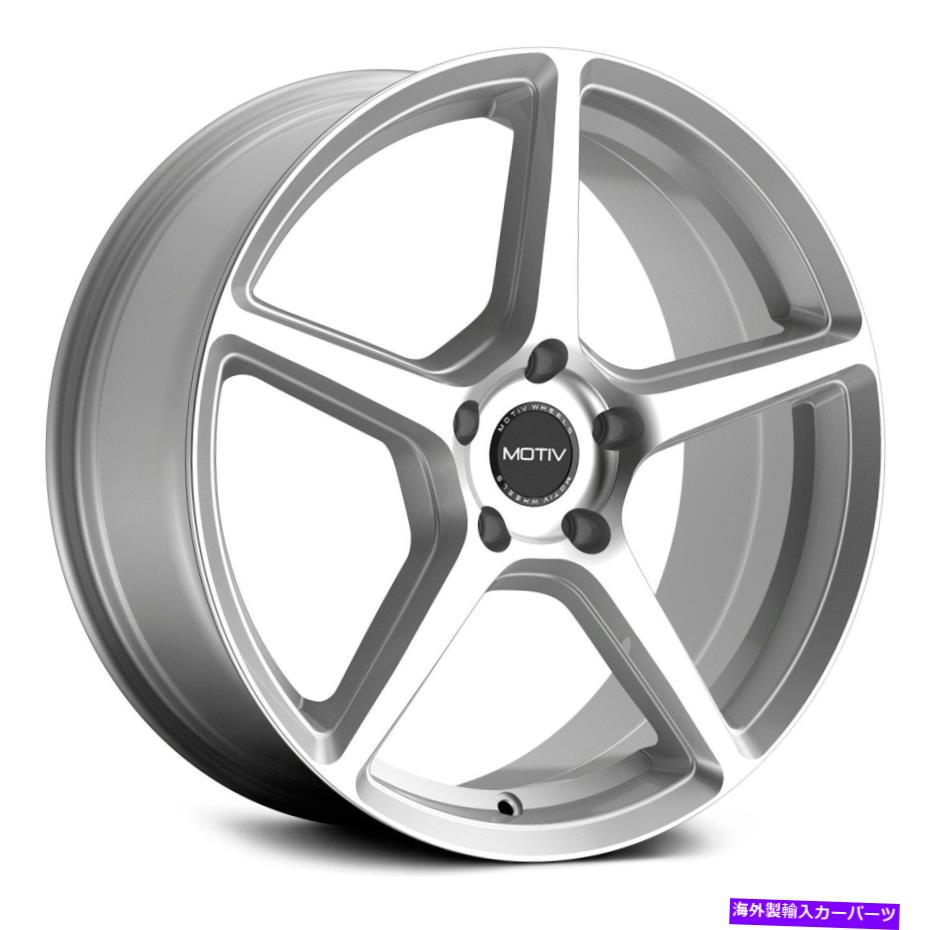 ホイール　４本セット Motiv 433msブレードホイール17x7.5（40、5x112、73.1）シルバーリムセット4 Motiv 433MS BLADE Wheels 17x7.5 (40, 5x112, 73.1) Silver Rims Set of 4【並行輸入品】
