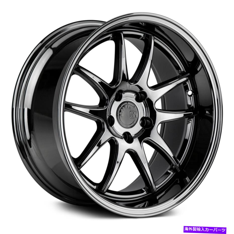 ホイール　４本セット aodhan ds02ホイール18x9.5（22、5x114.3、73.1）4のブラックリムセット Aodhan DS02 Wheels 18x9.5 (22, 5x114.3, 73.1) Black Rims Set of 4【並行輸入品】｜Us Custom Parts Shop USDM