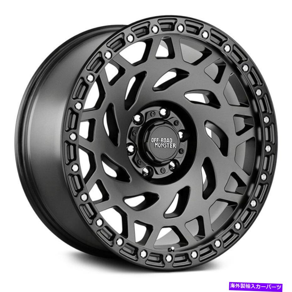 ホイール　４本セット オフロードモンスターM50ホイール17x9（0、5x127、78.1）4のブラックリムセット Off-Road Monster M50 Wheels 17x9 (0, 5x127, 78.1) Black Rims Set of 4【並行輸入品】｜Us Custom Parts Shop USDM