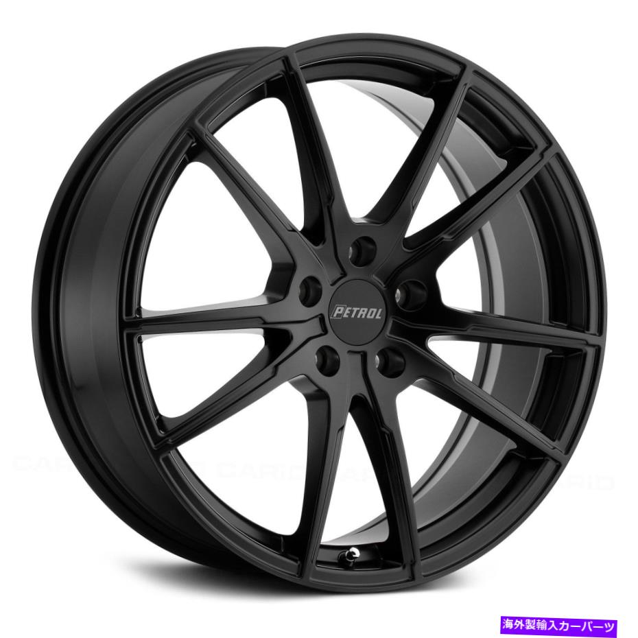 ホイール　４本セット ガソリンP0Aホイール19x8（35、5x100、72.1）4のブラックリムセット Petrol P0A Wheels 19x8 (35, 5x100, 72.1) Black Rims Set of 4【並行輸入品】｜Us Custom Parts Shop USDM
