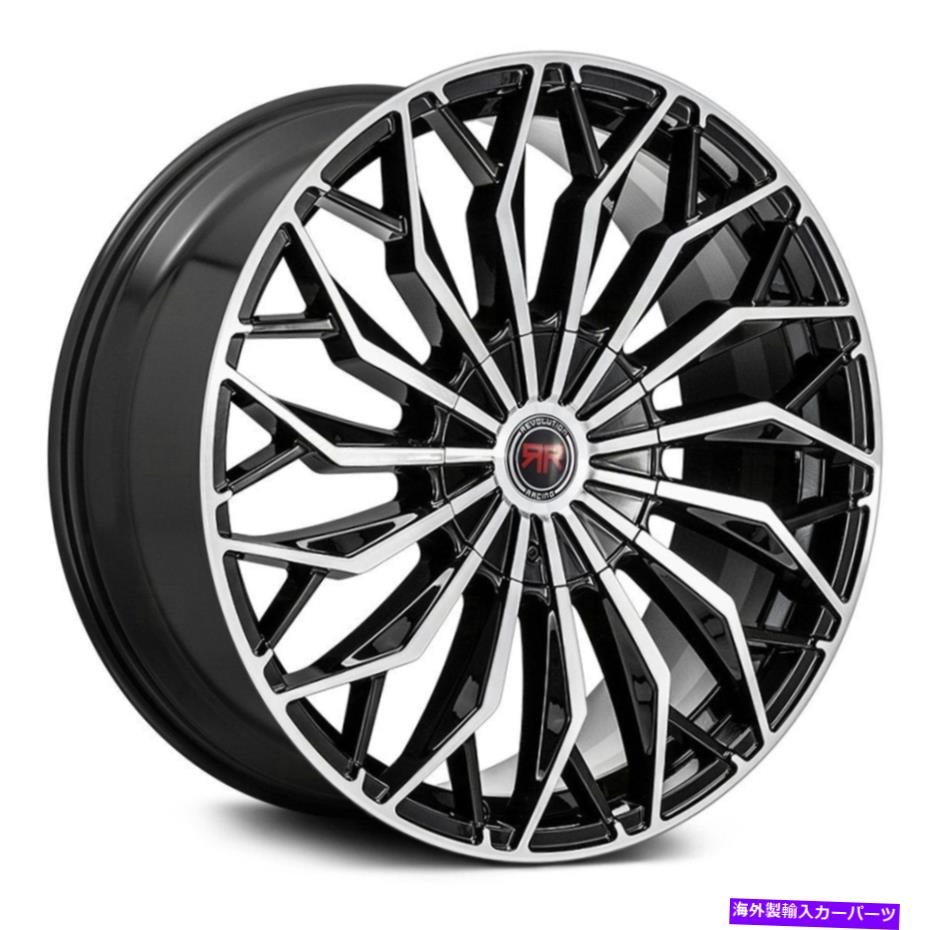 ホイール　４本セット Revolution Racing RR27ホイール18x8（40、5x100、73.1）4のブラックリムセット Revolution Racing RR27 Wheels 18x8 (40, 5x100, 73.1) Black Rims Set of 4【並行輸入品】 291,704円