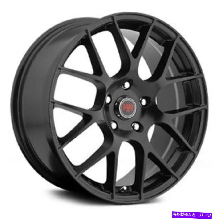 ホイール　４本セット Revolution Racing RR06ホイール18x8（40、5x120.65、73.1）4のブラックリムセット Revolution Racing RR06 Wheels 18x8 (40, 5x120.65, 73.1) Black Rims Set of 4【並行輸入品】