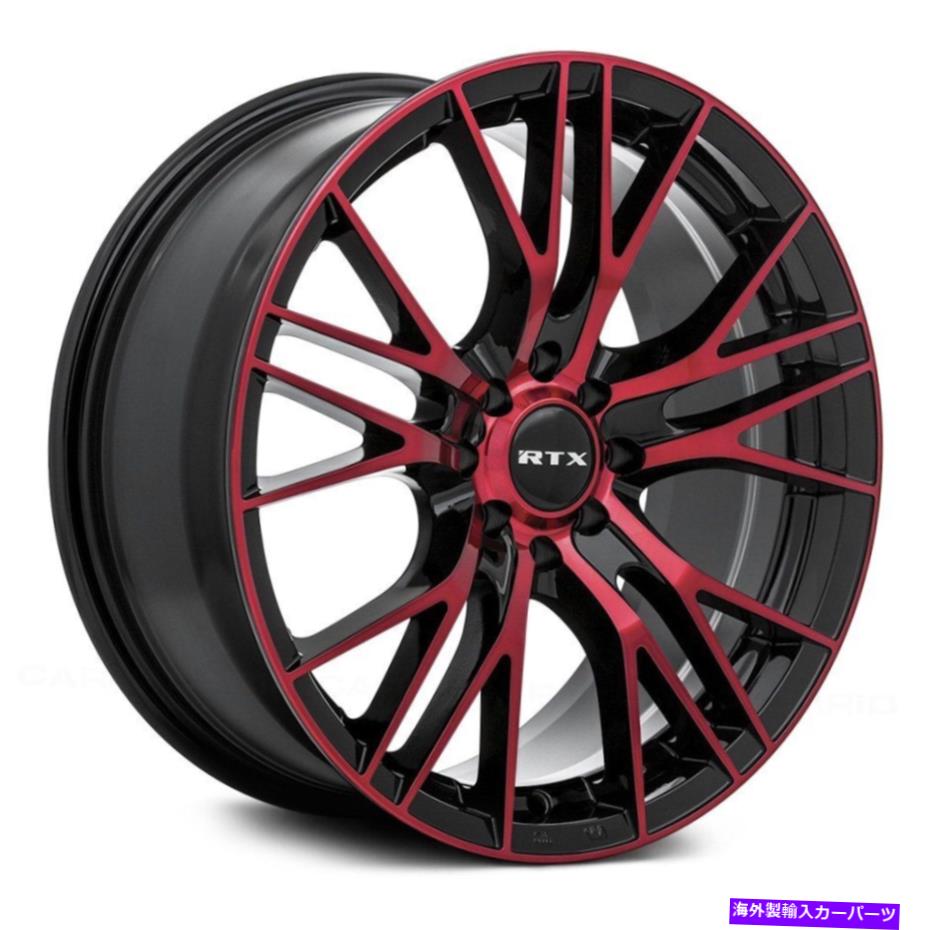 ホイール 4本セット rtx頂点ホイール17x7.5(40、5x114.3、73.1)4のブラックリムセット RTX VERTEX Wheels 17x7.5 (40, 5x114.3, 73.1) Black Rims Set of 4【並行輸入品】|Us Custom Parts Shop USDM