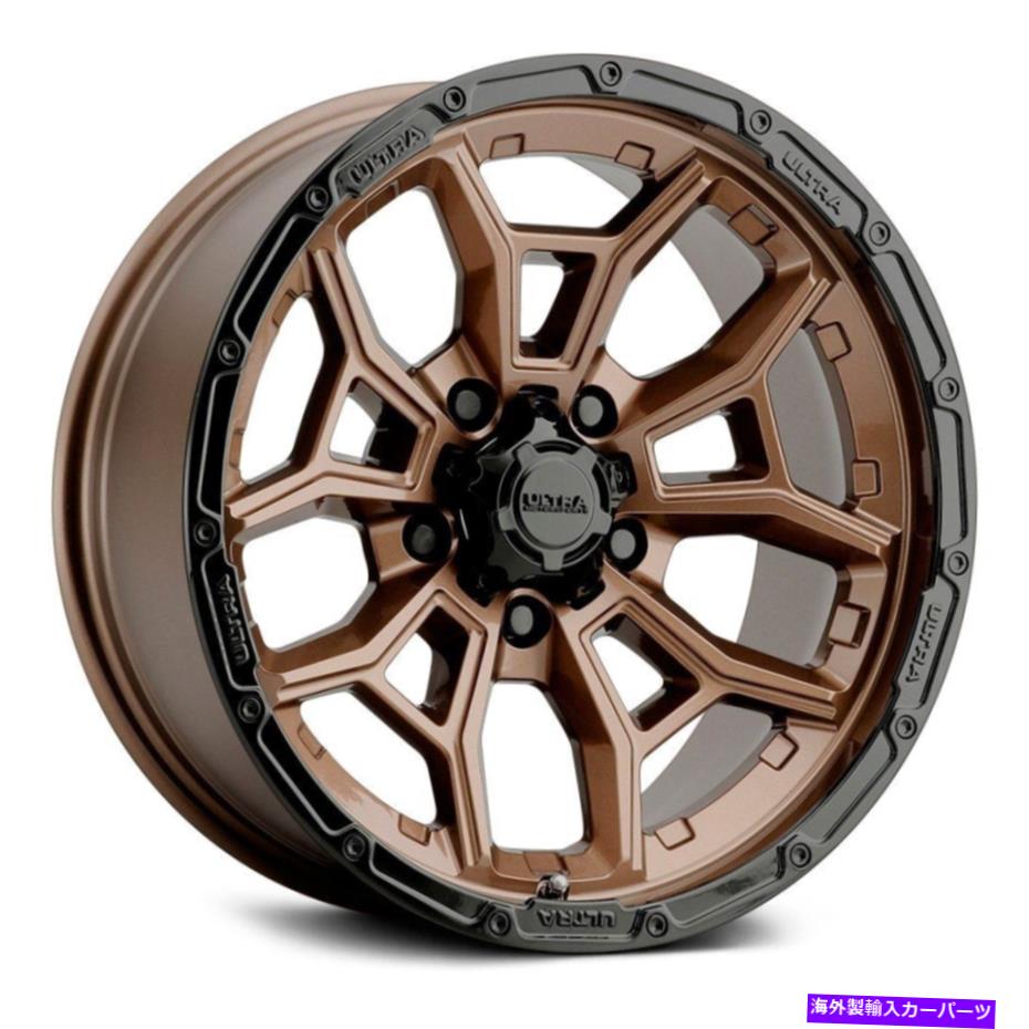 ホイール　４本セット Ultra 125bz Warmonger 5ホイール17x9（-12、5x127、78）ブロンズリムセット4 Ultra 125BZ WARMONGER 5 Wheels 17x9 (-12, 5x127, 78) Bronze Rims Set of 4【並行輸入品】