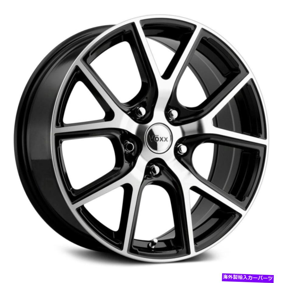 ホイール　４本セット Voxx lumiホイール18x8（40、5x114.3、73.1）4のブラックリムセット Voxx LUMI Wheels 18x8 (40, 5x114.3, 73.1) Black Rims Set of 4【並行輸入品】｜Us Custom Parts Shop USDM
