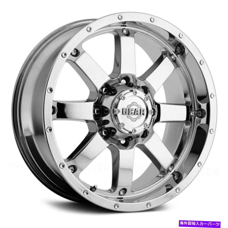 ホイール　４本セット ギアアロイ726Cビッグブロックホイール18x9（18、6x139.7、108）4のクロムリムセット Gear Alloy 726C BIG BLOCK Wheels 18x9 (18, 6x139.7, 108) Chrome Rims Set of 4【並行輸入品】