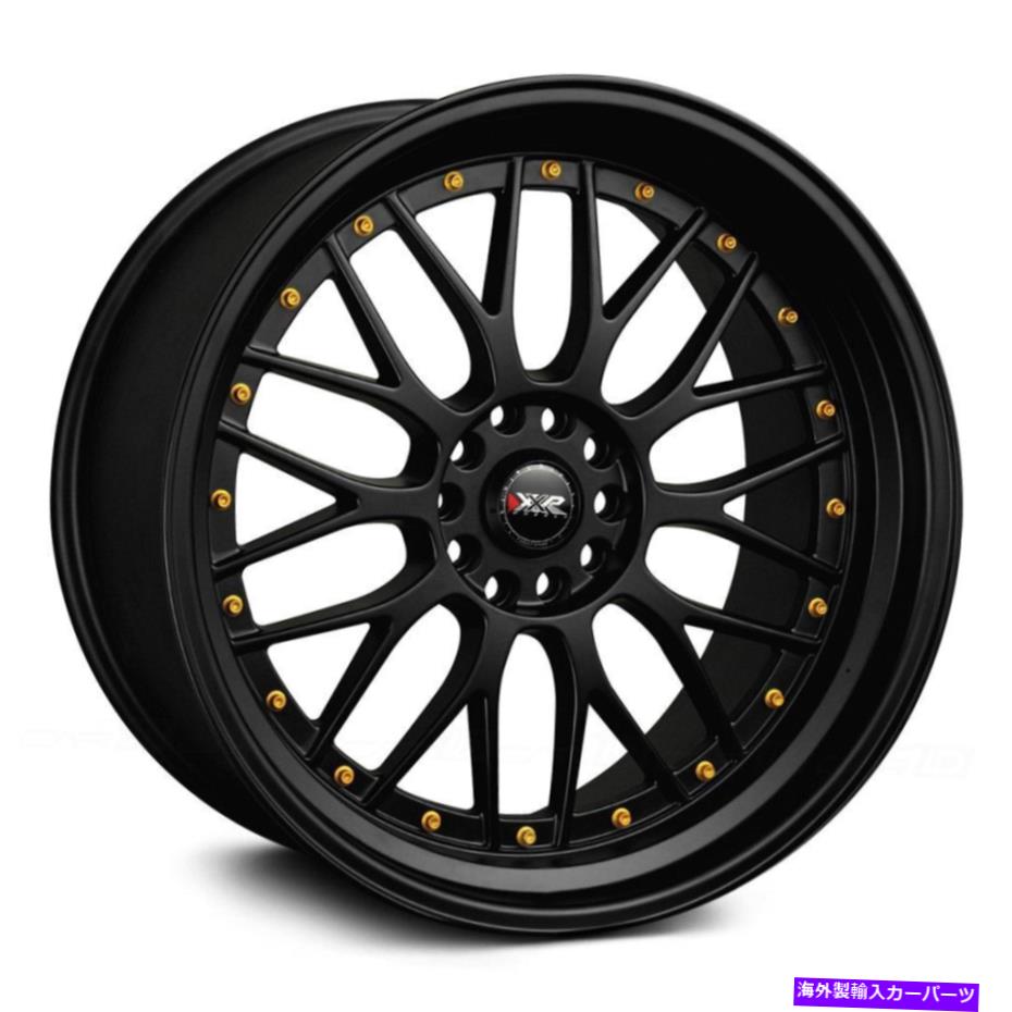 ホイール　４本セット xxr 521ホイール17x7（38、5x114.3、73.1）4のブラックリムセット XXR 521 Wheels 17x7 (38, 5x114.3, 73.1) Black Rims Set of 4【並行輸入品】