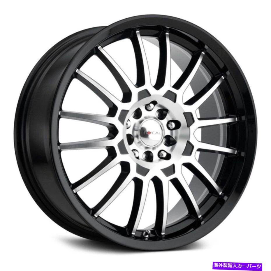 ホイール　４本セット フォーカル456U F-56ホイール18x8（40、5x114.3、72.62）4のブラックリムセット Focal 456U F-56 Wheels 18x8 (40, 5x114.3, 72.62) Black Rims Set of 4【並行輸入品】