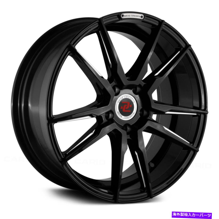 ホイール　４本セット ドラッグコンセプトR-29ホイール18x8（40、5x114.3、73.1）4のブラックリムセット Drag Concepts R-29 Wheels 18x8 (40, 5x114.3, 73.1) Black Rims Set of 4【並行輸入品】｜Us Custom Parts Shop USDM