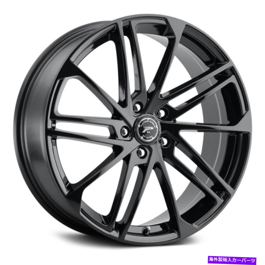 ホイール　４本セット Platinum 463BK Valor Wheels20x8.5（35、5x114.3、72.62）4のブラックリムセット Platinum 463BK Valor Wheels 20x8.5 (35, 5x114.3, 72.62) Black Rims Set of 4【並行輸入品】｜Us Custom Parts Shop USDM
