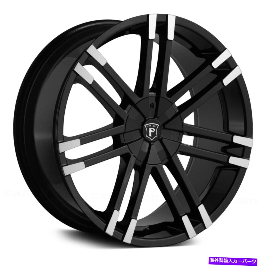 ホイール　４本セット Pinnacle P88 Valenti Wheels 18x7.5（38、5x114.3、73.1）4のブラックリムセット Pinnacle P88 VALENTI Wheels 18x7.5 (38, 5x114.3, 73.1) Black Rims Set of 4【並行輸入品】 299,772円