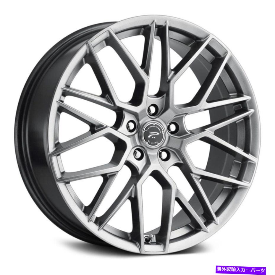 ホイール　４本セット プラチナ459g報復ホイール20x8.5（35、5x114.3）グラファイトリムセット4 Platinum 459G Retribution Wheels 20x8.5 (35, 5x114.3) Graphite Rims Set of 4【並行輸入品】｜Us Custom Parts Shop USDM
