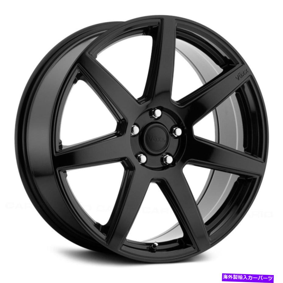 ホイール　４本セット Voxx Divoホイール20x8.5（40、5x120.65、72.56）4のブラックリムセット Voxx DIVO Wheels 20x8.5 (40, 5x120.65, 72.56) Black Rims Set of 4【並行輸入品】｜Us Custom Parts Shop USDM