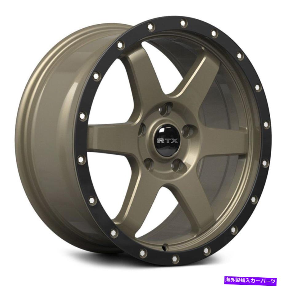 ホイール 4本セット rtx dakarホイール17x8(35、5x108、63.4)4のブロンズリムセット RTX DAKAR Wheels 17x8 (35, 5x108, 63.4) Bronze Rims Set of 4【並行輸入品】|Us Custom Parts Shop USDM