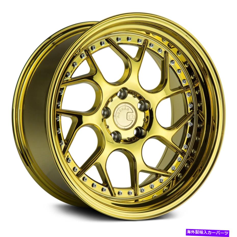 ホイール　４本セット aodhan ds01ホイール18x8.5（35、5x114.3、73.1）4のゴールドリムセット Aodhan DS01 Wheels 18x8.5 (35, 5x114.3, 73.1) Gold Rims Set of 4【並行輸入品】｜Us Custom Parts Shop USDM
