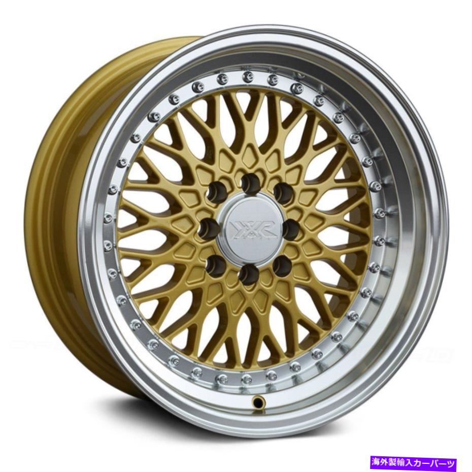 ホイール　４本セット XXR 536ホイール16x8（0、4x114.3、73.1）4のゴールドリムセット XXR 536 Wheels 16x8 (0, 4x114.3, 73.1) Gold Rims Set of 4【並行輸入品】