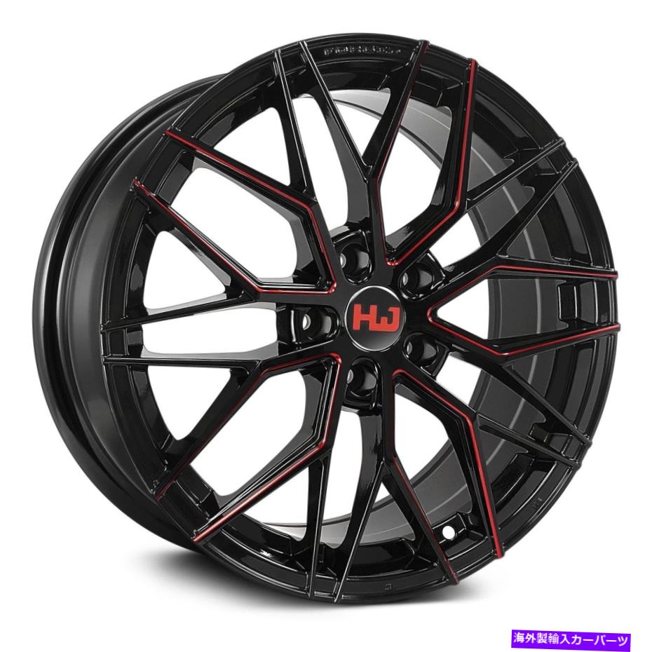 ホイール　４本セット HEMI HM06ホイール18x8（35、5x114.3、73.1）4のブラックリムセット Hemi HM06 Wheels 18x8 (35, 5x114.3, 73.1) Black Rims Set of 4【並行輸入品】｜Us Custom Parts Shop USDM