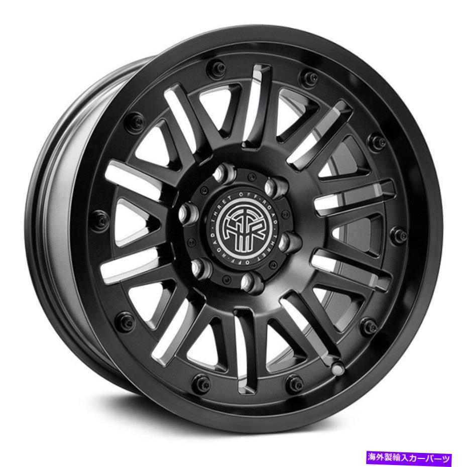 ホイール　４本セット スレットオフロードストームホイール17x9（-12、5x114.3、73）4のブラックリムセット Thret Offroad STORM Wheels 17x9 (-12, 5x114.3, 73) Black Rims Set of 4【並行輸入品】｜Us Custom Parts Shop USDM