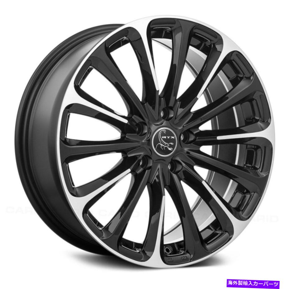 ホイール　４本セット RTXポイズンホイール17x7.5（42、5x114.3、73.1）4のブラックリムセット RTX POISON Wheels 17x7.5 (42, 5x114.3, 73.1) Black Rims Set of 4【並行輸入品】｜Us Custom Parts Shop USDM