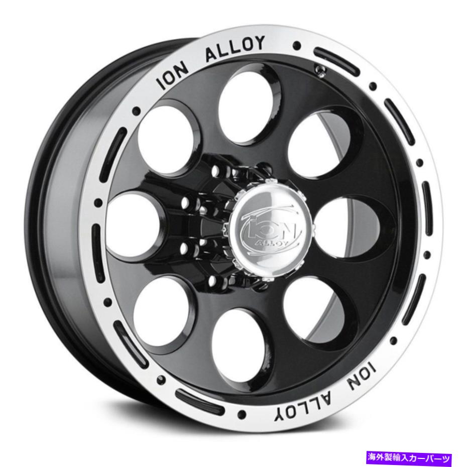 ホイール 4本セット イオン合金174ホイール17x9(0、6x139.7、106)4のブラックリムセット Ion Alloy 174 Wheels 17x9 (0, 6x139.7, 106) Black Rims Set of 4【並行輸入品】|Us Custom Parts Shop USDM