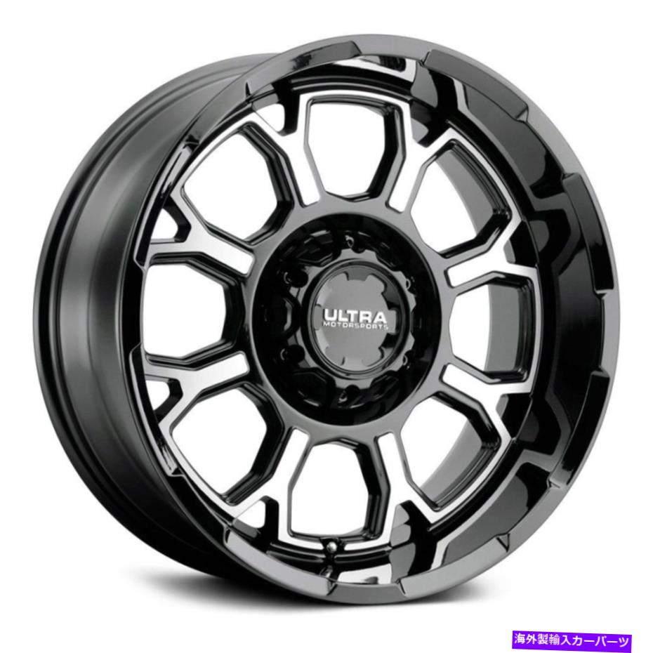 ホイール　４本セット Ultra 124U Commander Wheels 18x9（1、8x165.1、125.2）4のブラックリムセット Ultra 124U COMMANDER Wheels 18x9 (1, 8x165.1, 125.2) Black Rims Set of 4【並行輸入品】｜Us Custom Parts Shop USDM