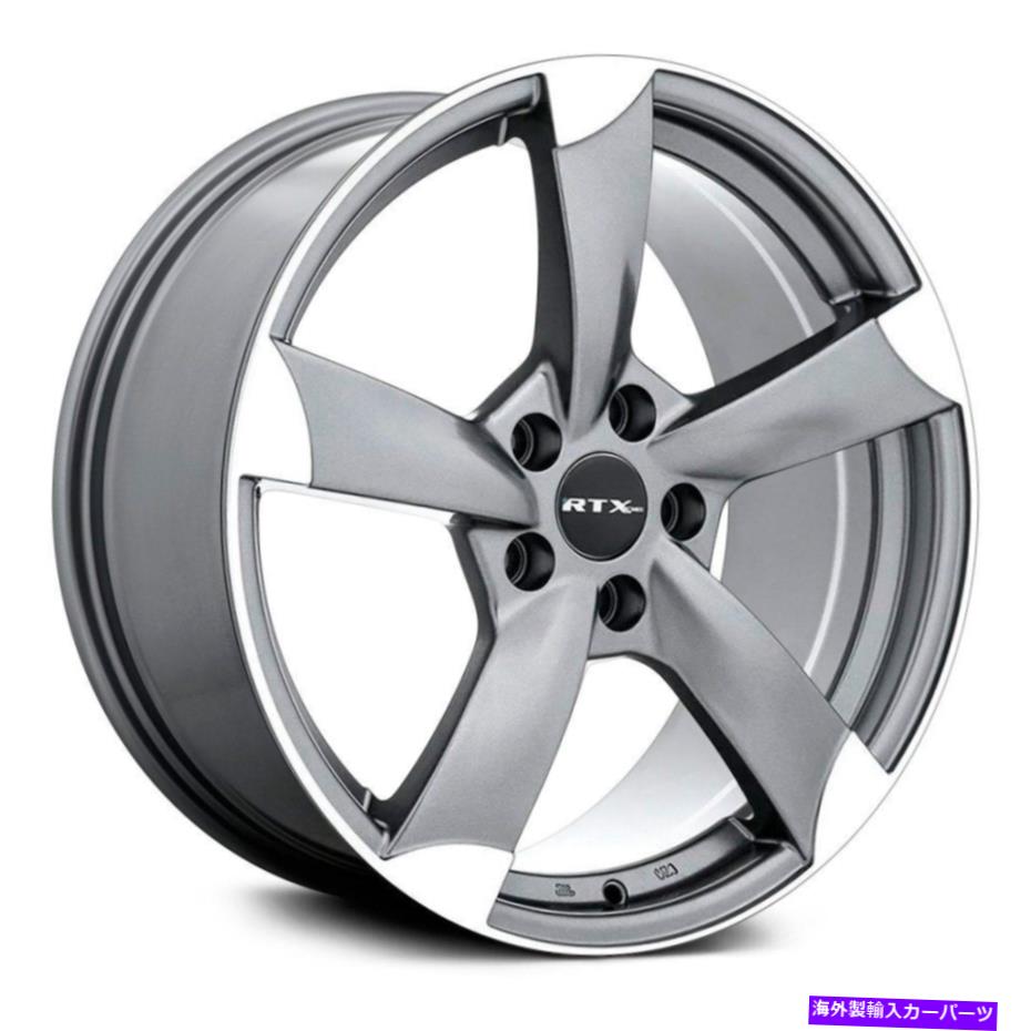 ホイール 4本セット RTX RS2ホイール17x7.5(45、5x112、57.1)4のガンメタルリムセット RTX RS2 Wheels 17x7.5 (45, 5x112, 57.1) Gunmetal Rims Set of 4【並行輸入品】|Us Custom Parts Shop USDM