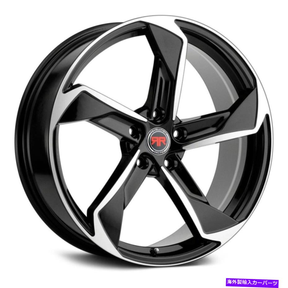 ホイール　４本セット Revolution Racing RR20ホイール20x8（40、5x114.3、73.1）4のブラックリムセット Revolution Racing RR20 Wheels 20x8 (40, 5x114.3, 73.1) Black Rims Set of 4【並行輸入品】