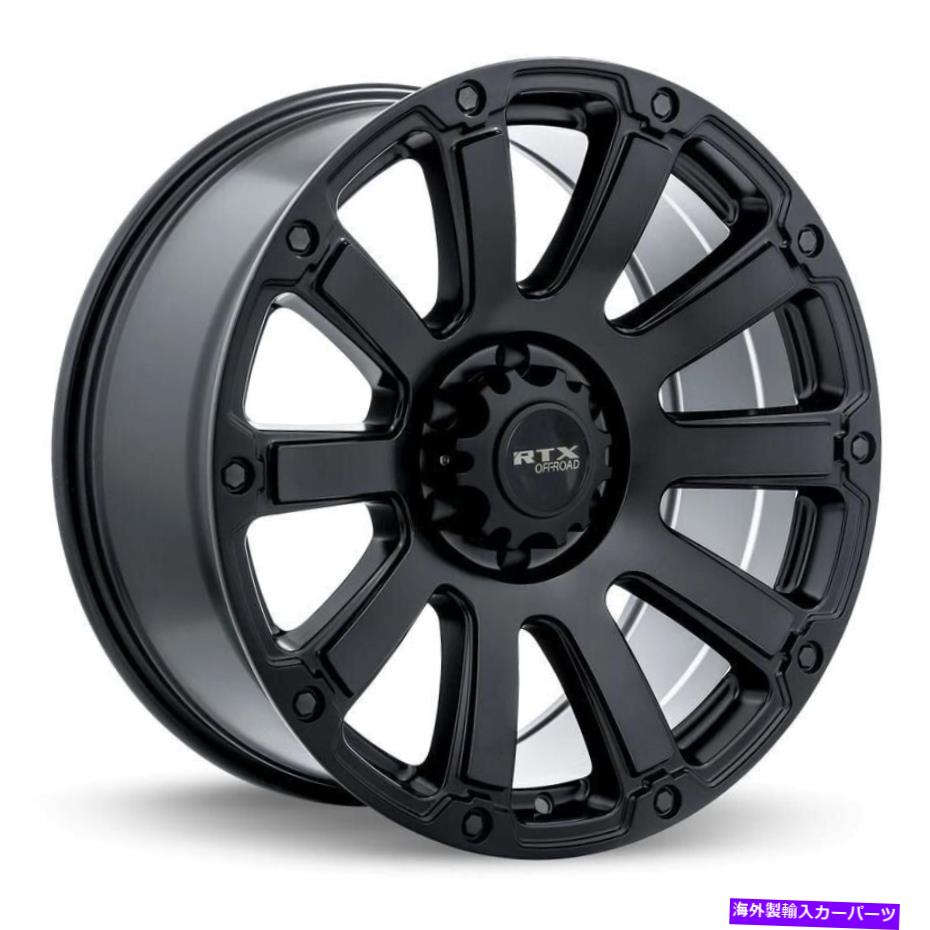 ホイール　４本セット RTX PANZERホイール18x9（10、6x135、87.1）4のブラックリムセット RTX PANZER Wheels 18x9 (10, 6x135, 87.1) Black Rims Set of 4【並行輸入品】