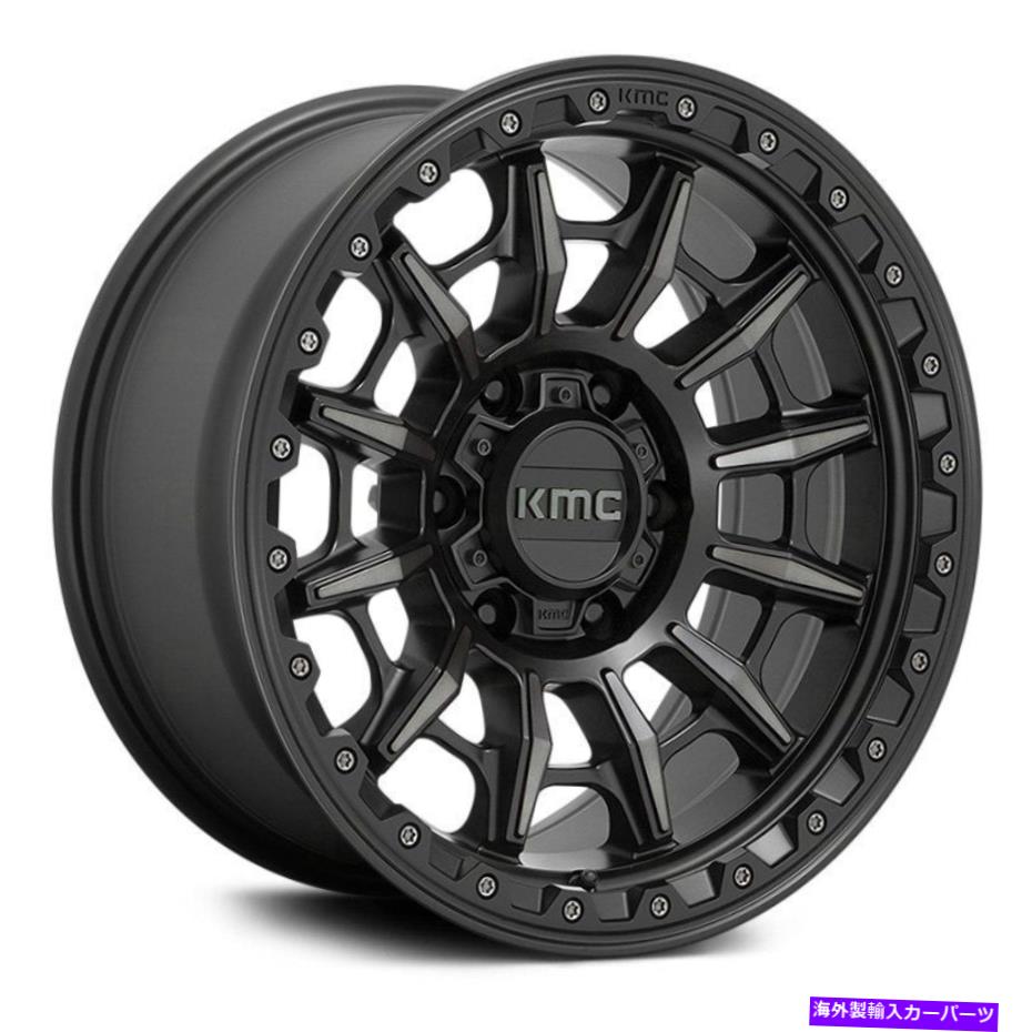 ホイール 4本セット KMC KM547 Carnage Wheels 17x9(-12、5x127、71.5)4のブラックリムセット KMC KM547 CARNAGE Wheels 17x9 (-12, 5x127, 71.5) Black Rims Set of 4【並行輸入品】|Us Custom Parts Shop USDM