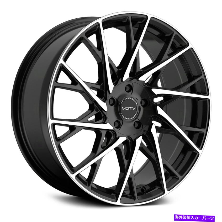 ホイール　４本セット Motiv 430MB Maestroホイール20x8.5（40、5x112、73.1）4のブラックリムセット Motiv 430MB MAESTRO Wheels 20x8.5 (40, 5x112, 73.1) Black Rims Set of 4【並行輸入品】