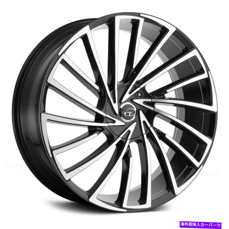 ホイール 4本セット VCT V79ホイール20x8.5(40、5x114.3、73.1)4のブラックリムセット VCT V79 Wheels 20x8.5 (40, 5x114.3, 73.1) Black Rims Set of 4【並行輸入品】|Us Custom Parts Shop USDM