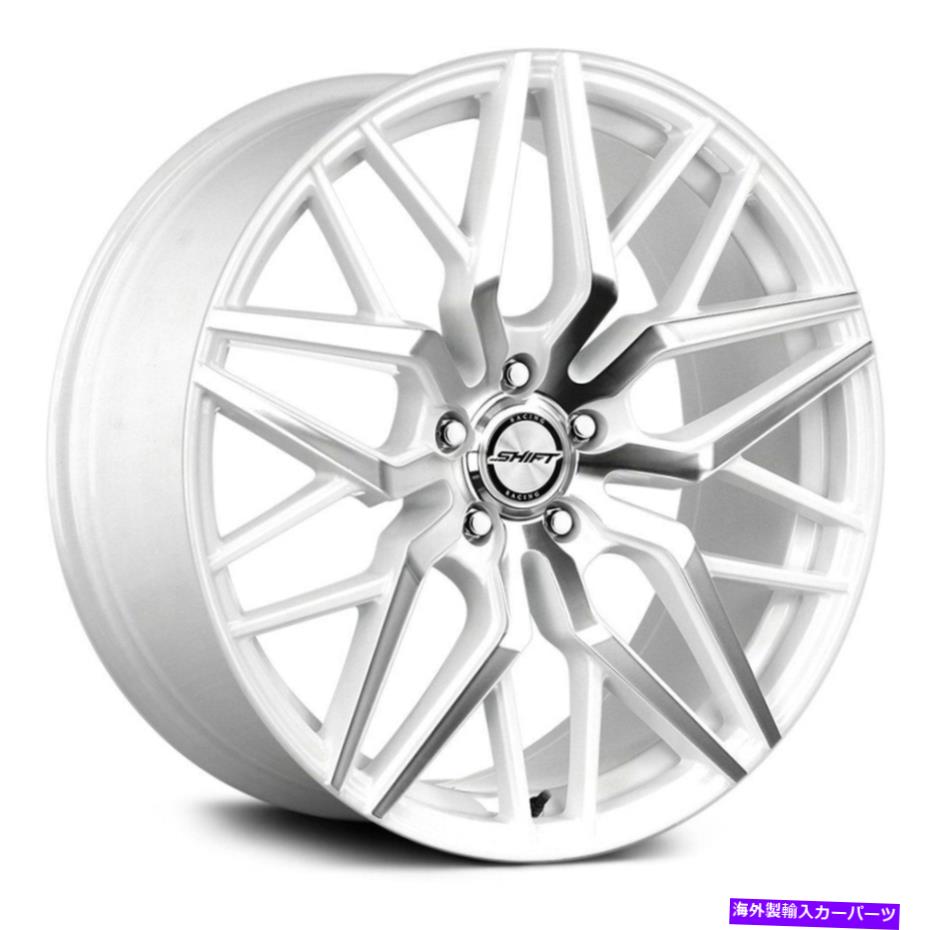 ホイール　４本セット シフトスプリングホイール22x9（35、5x114.3、74.1）4のホワイトリムセット Shift Spring Wheels 22x9 (35, 5x114.3, 74.1) White Rims Set of 4【並行輸入品】 316,404円