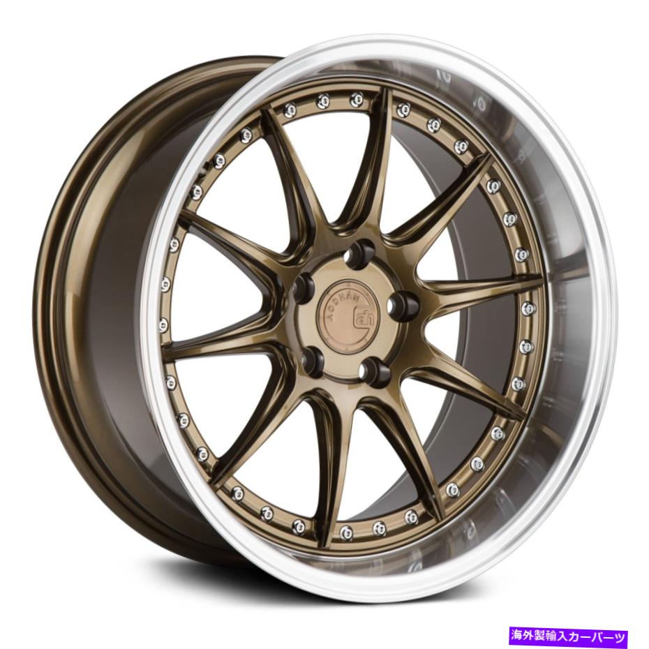 ホイール　４本セット Aodhan DS07ホイール19x11（15、5x114.3、73.1）4のブロンズリムセット Aodhan DS07 Wheels 19x11 (15, 5x114.3, 73.1) Bronze Rims Set of 4【並行輸入品】