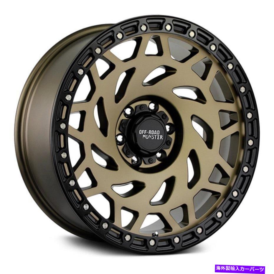 ホイール　４本セット オフロードモンスターM50ホイール20x9.5（-12、5x127、78.1）4のブロンズリムセット Off-Road Monster M50 Wheels 20x9.5 (-12, 5x127, 78.1) Bronze Rims Set of 4【並行輸入品】｜Us Custom Parts Shop USDM