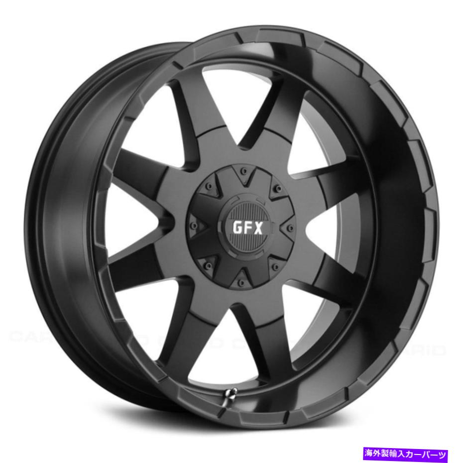 ホイール　４本セット G-FX TR12ホイール20x10（-24、8x165.1、125.2）4のブラックリムセット G-FX TR12 Wheels 20x10 (-24, 8x165.1, 125.2) Black Rims Set of 4【並行輸入品】