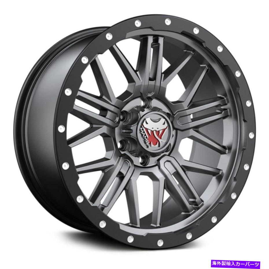 ホイール　４本セット Mamba M25ホイール20x9（12、6x139.7、106.1）4の灰色のリムセット Mamba M25 Wheels 20x9 (12, 6x139.7, 106.1) Gray Rims Set of 4【並行輸入品】