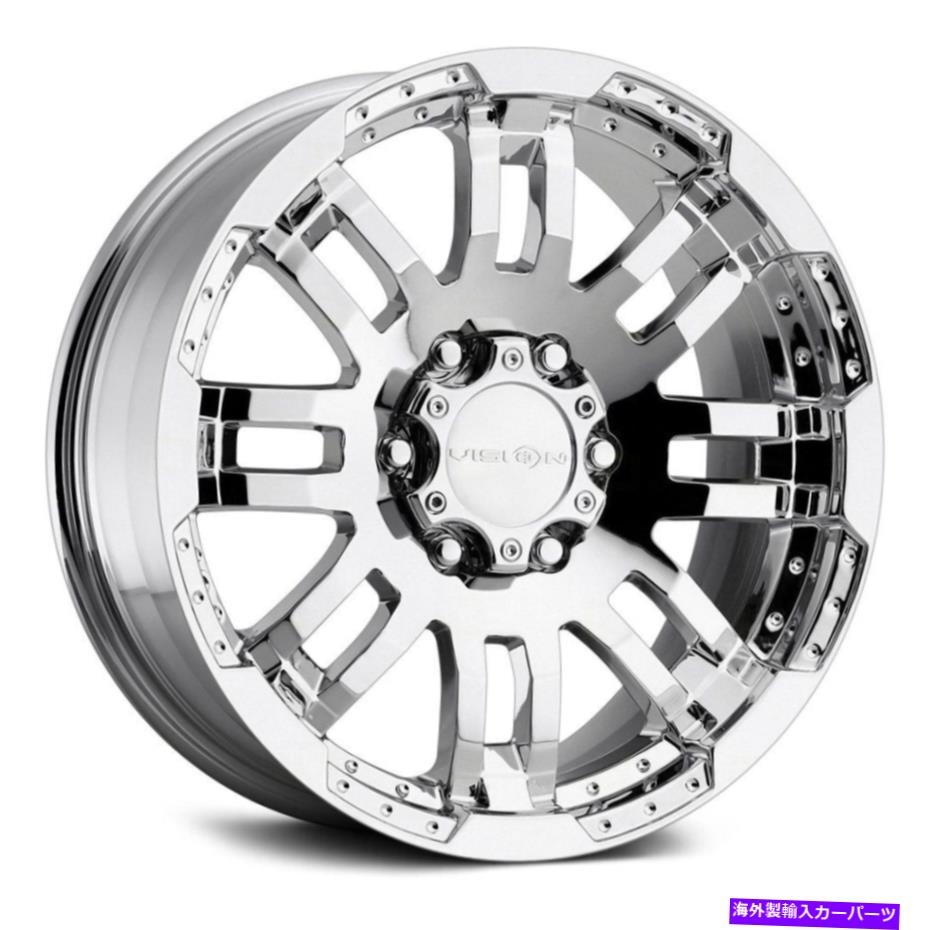 ホイール　４本セット Vision 375 Warrior Wheels 18x8.5（25、5x150、110.2）Chrome Rimsセット4 Vision 375 WARRIOR Wheels 18x8.5 (25, 5x150, 110.2) Chrome Rims Set of 4【並行輸入品】 316,998円