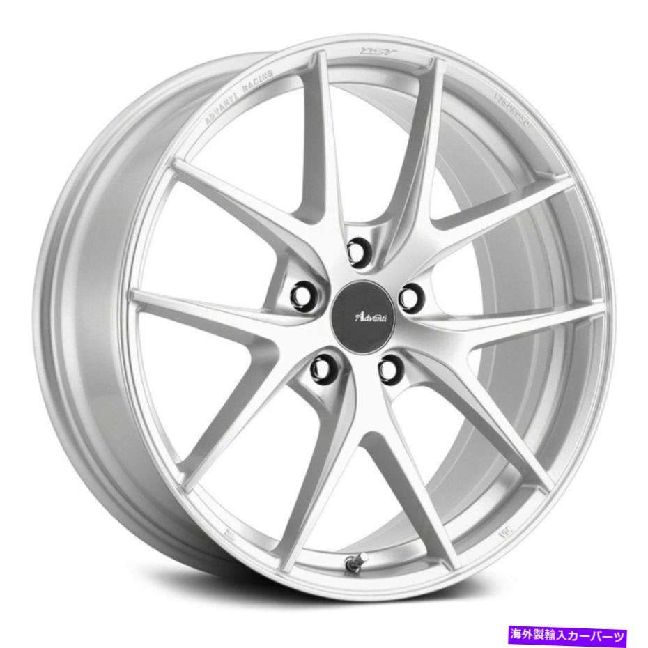 ホイール　４本セット Advanti Racing Vigoroso Wheels 19x9.5（45、5x112、66.6）シルバーリムセット4 Advanti Racing VIGOROSO Wheels 19x9.5 (45, 5x112, 66.6) Silver Rims Set of 4【並行輸入品】