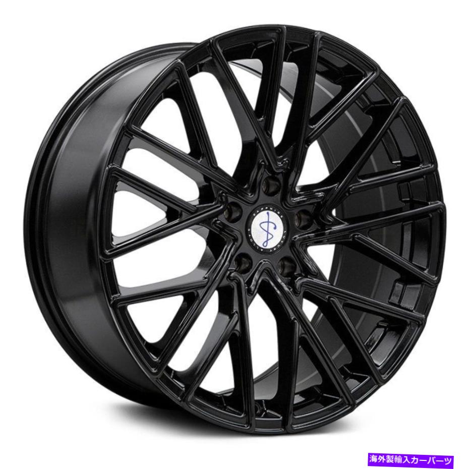 ホイール　４本セット Saphire Luxury Alloys SX02ホイール20x9（35、5x120.65、73）4のブラックリムセット Sapphire Luxury Alloys SX02 Wheels 20x9 (35, 5x120.65, 73) Black Rims Set of 4【並行輸入品】