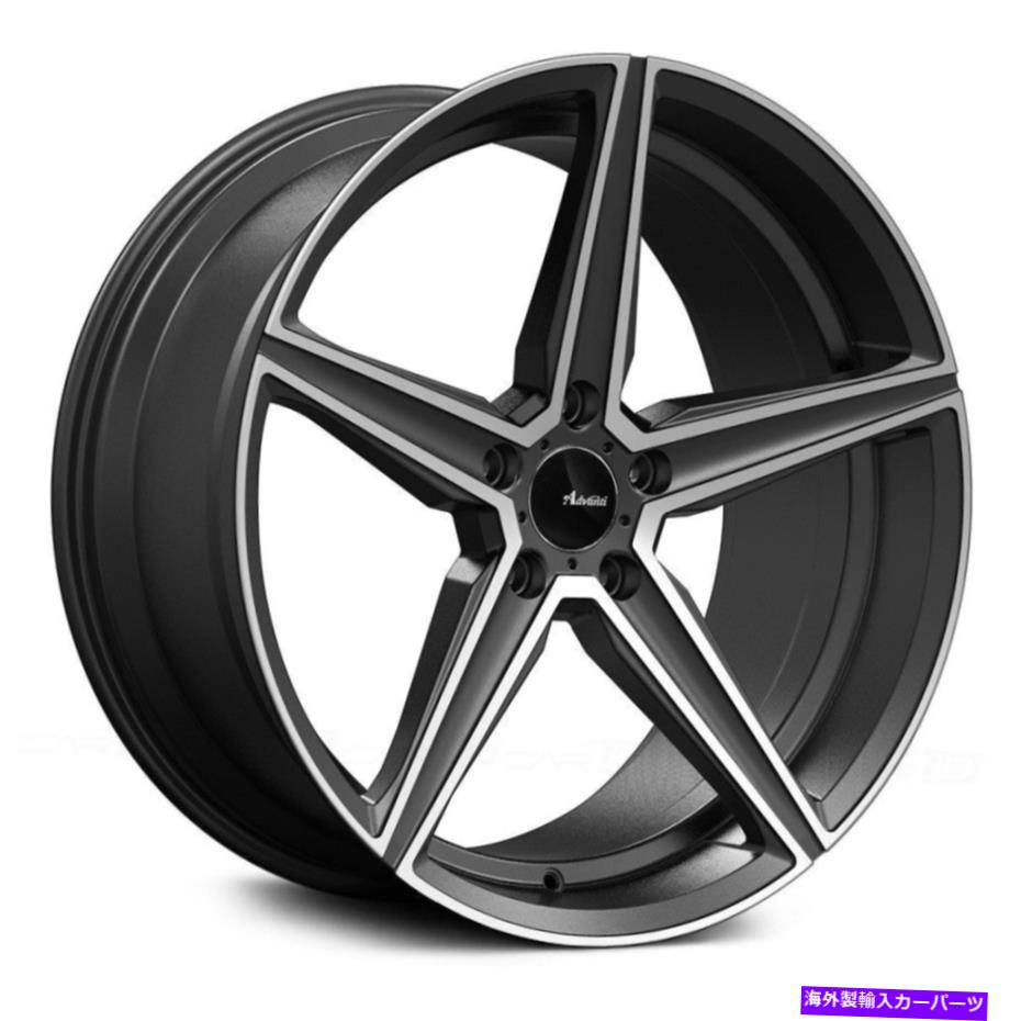 ホイール　４本セット Advanti Racing Cammino Wheels 19x9.5（35、5x120.65、74.1）4の灰色のリムセット Advanti Racing CAMMINO Wheels 19x9.5 (35, 5x120.65, 74.1) Gray Rims Set of 4【並行輸入品】