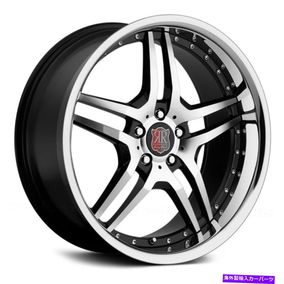 ホイール 4本セット MRR RW2ホイール18x9(25、5x112、66.6)4のブラックリムセット MRR RW2 Wheels 18x9 (25, 5x112, 66.6) Black Rims Set of 4【並行輸入品】|Us Custom Parts Shop USDM