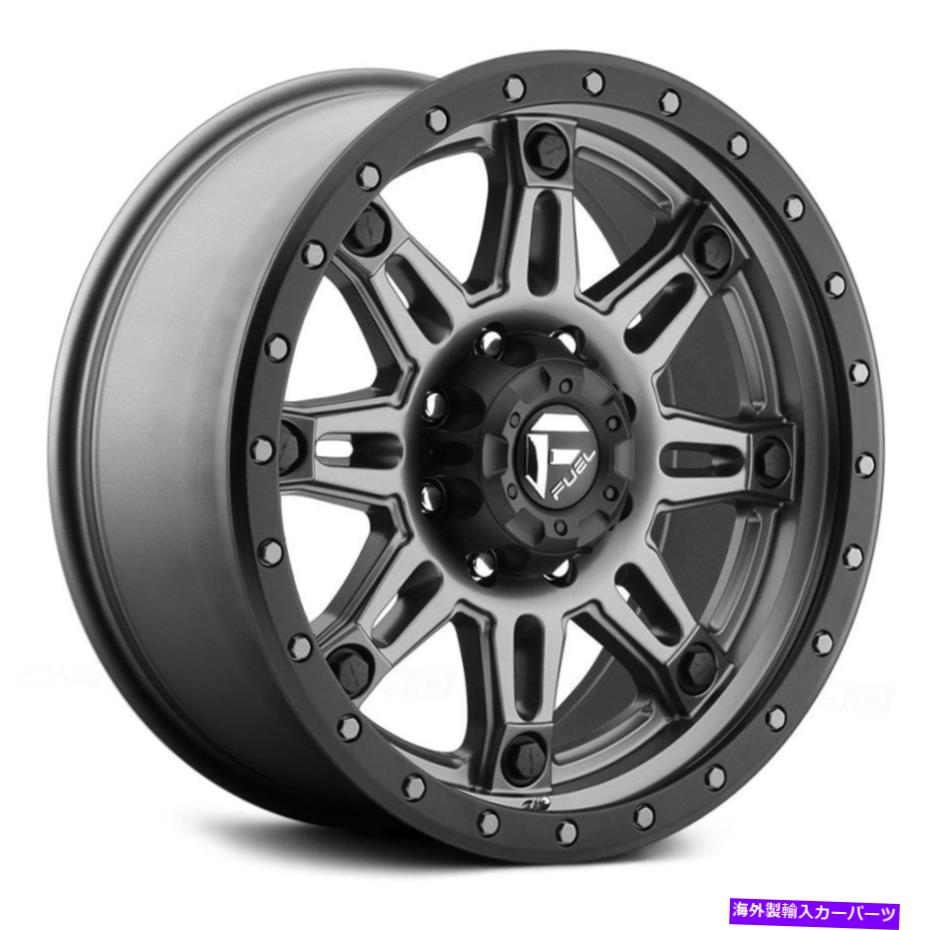 ホイール　４本セット 燃料D568人質III 1PCホイール17x9（1、6x139.7、108）4のグラファイトリムセット Fuel D568 HOSTAGE III 1PC Wheels 17x9 (1, 6x139.7, 108) Graphite Rims Set of 4【並行輸入品】