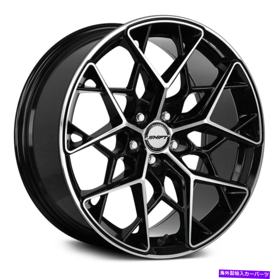 ホイール　４本セット シフトピストンホイール20x8.5（35、5x120.65、73.1）4のブラックリムセット Shift PISTON Wheels 20x8.5 (35, 5x120.65, 73.1) Black Rims Set of 4【並行輸入品】
