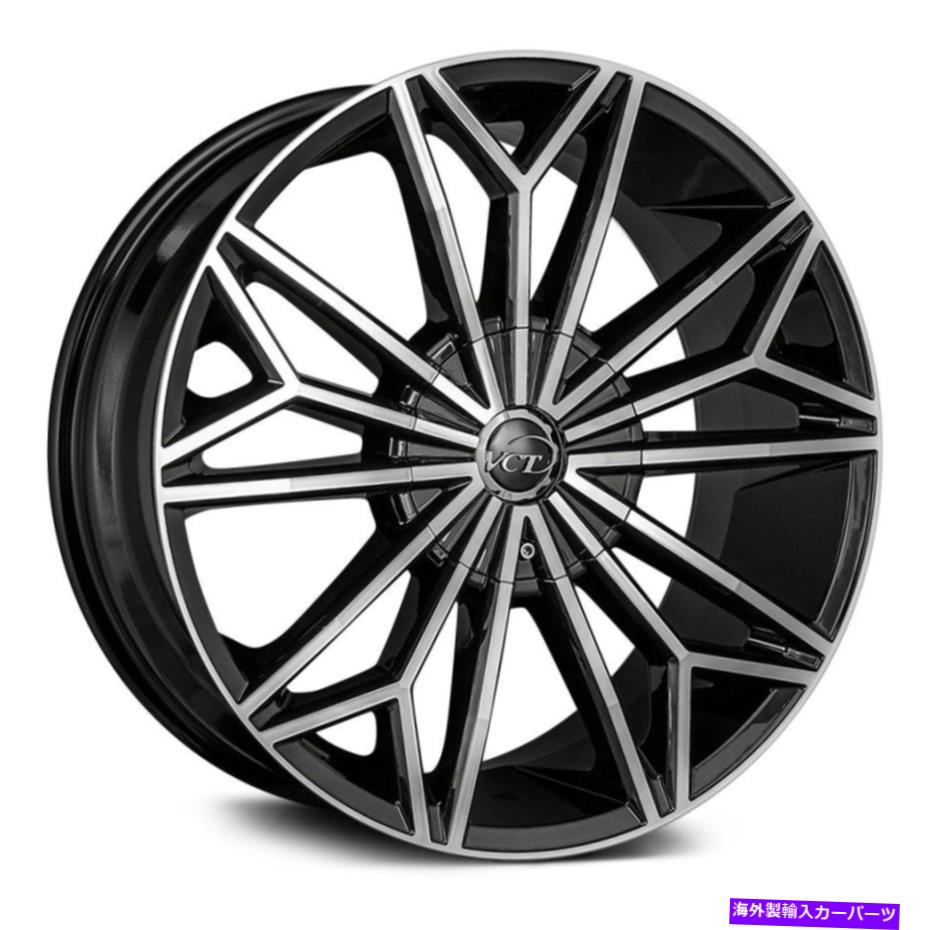 ホイール　４本セット VCT Viperホイール20x8.5（40、5x114.3、73.1）4のブラックリムセット VCT Viper Wheels 20x8.5 (40, 5x114.3, 73.1) Black Rims Set of 4【並行輸入品】｜Us Custom Parts Shop USDM