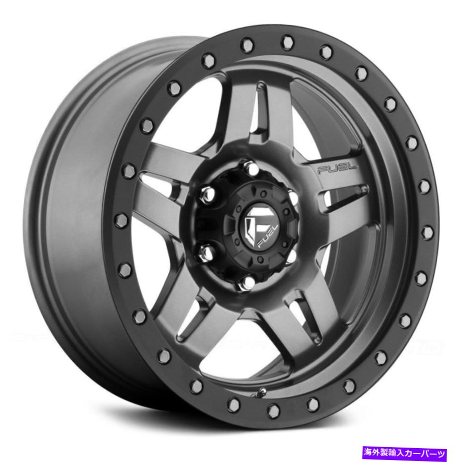 ホイール 4本セット 燃料D558 ANZA 1PCホイール16x8(1、6x139.7、108)4のグラファイトリムセット Fuel D558 ANZA 1PC Wheels 16x8 (1, 6x139.7, 108) Graphite Rims Set of 4【並行輸入品】|Us Custom Parts Shop USDM