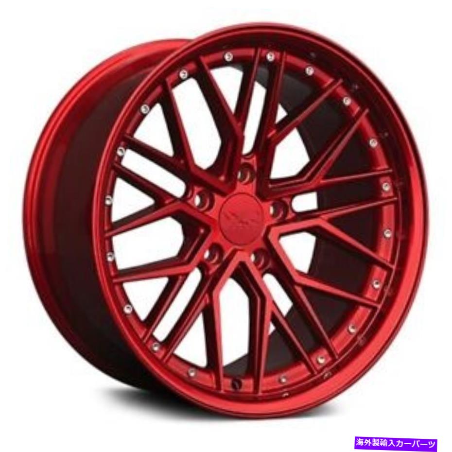 ホイール　４本セット xxr 571ホイール20x9（35、5x120.65、73.1）4の赤いリムセット XXR 571 Wheels 20x9 (35, 5x120.65, 73.1) Red Rims Set of 4【並行輸入品】