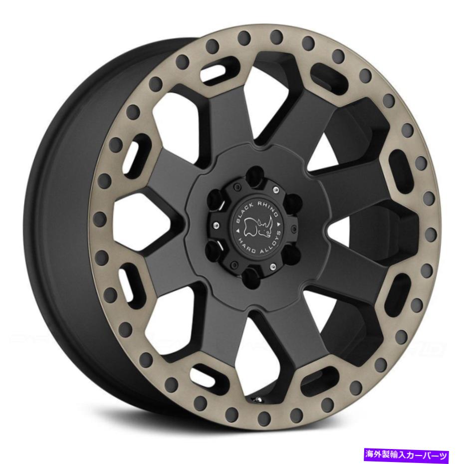 ホイール　４本セット Black Rhino Warlord Wheels 17x8（52、6x130、84.1）4のブラックリムセット Black Rhino WARLORD Wheels 17x8 (52, 6x130, 84.1) Black Rims Set of 4【並行輸入品】｜Us Custom Parts Shop USDM